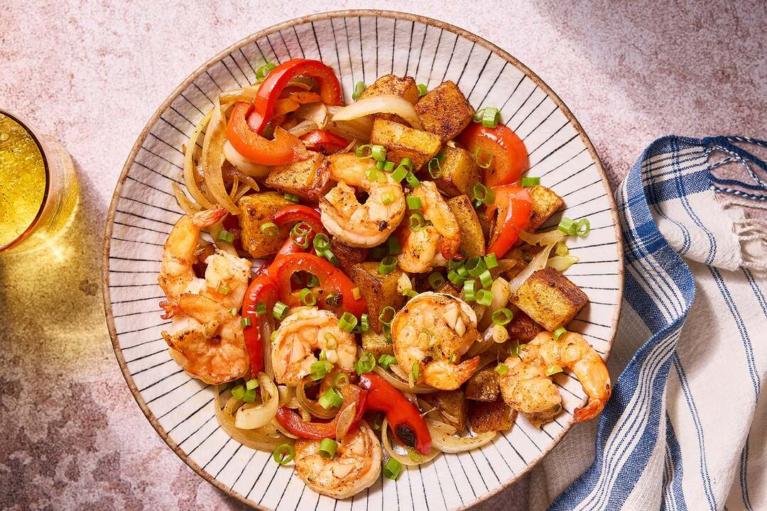 Garlic Shrimp & Spanish-Style Potatoes