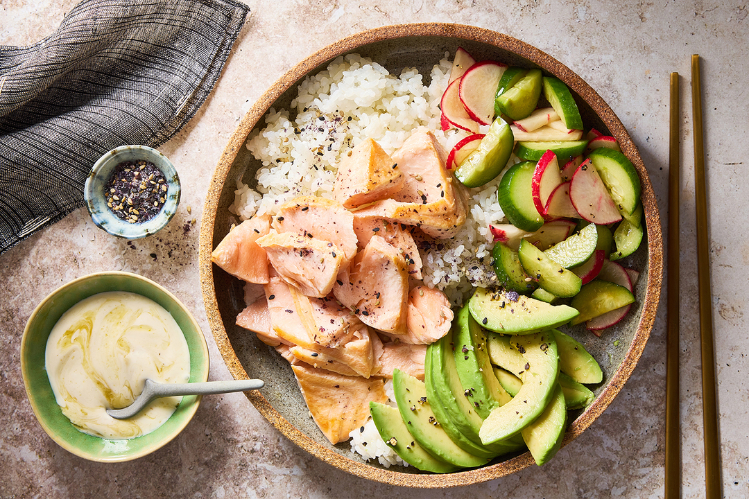 Salmon & Sushi Rice Bowls