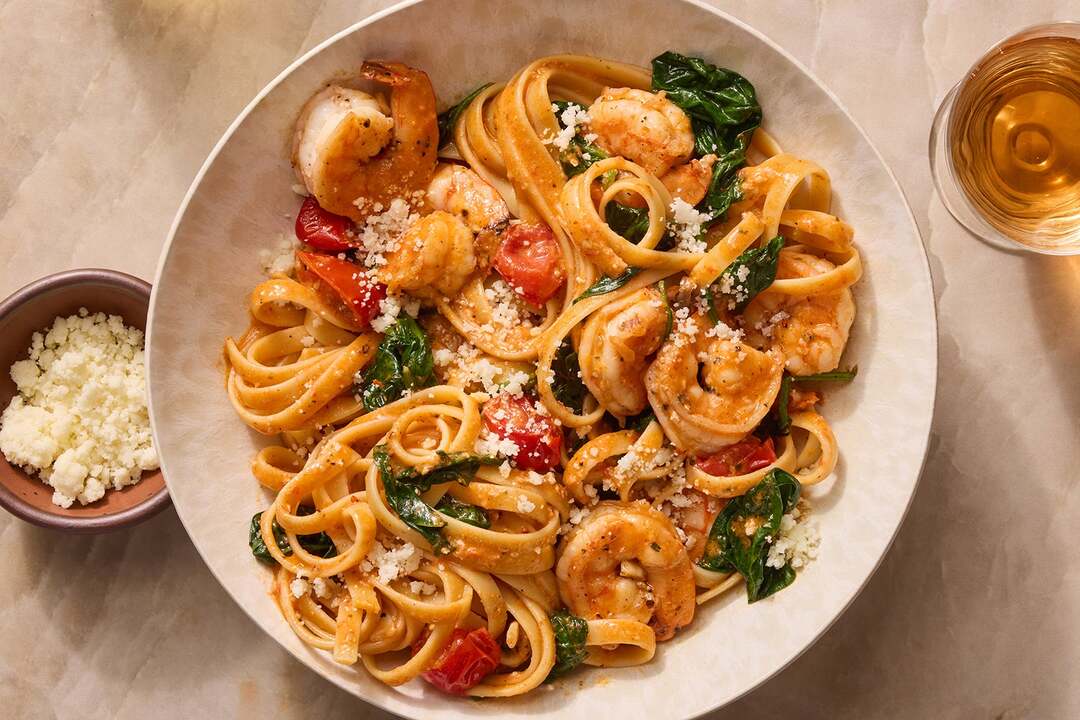 Shrimp & Romesco Fettuccine