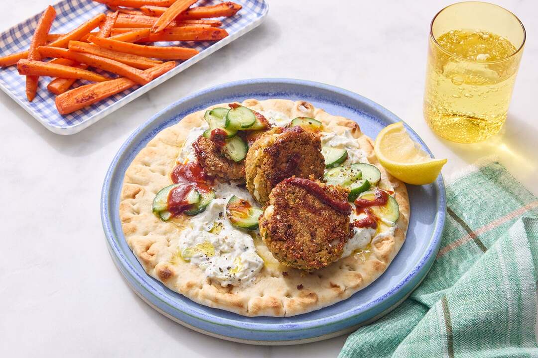 Homemade Falafel Pitas