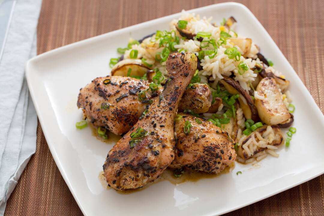 Yuzu Kosho-Glazed Chicken Drumsticks