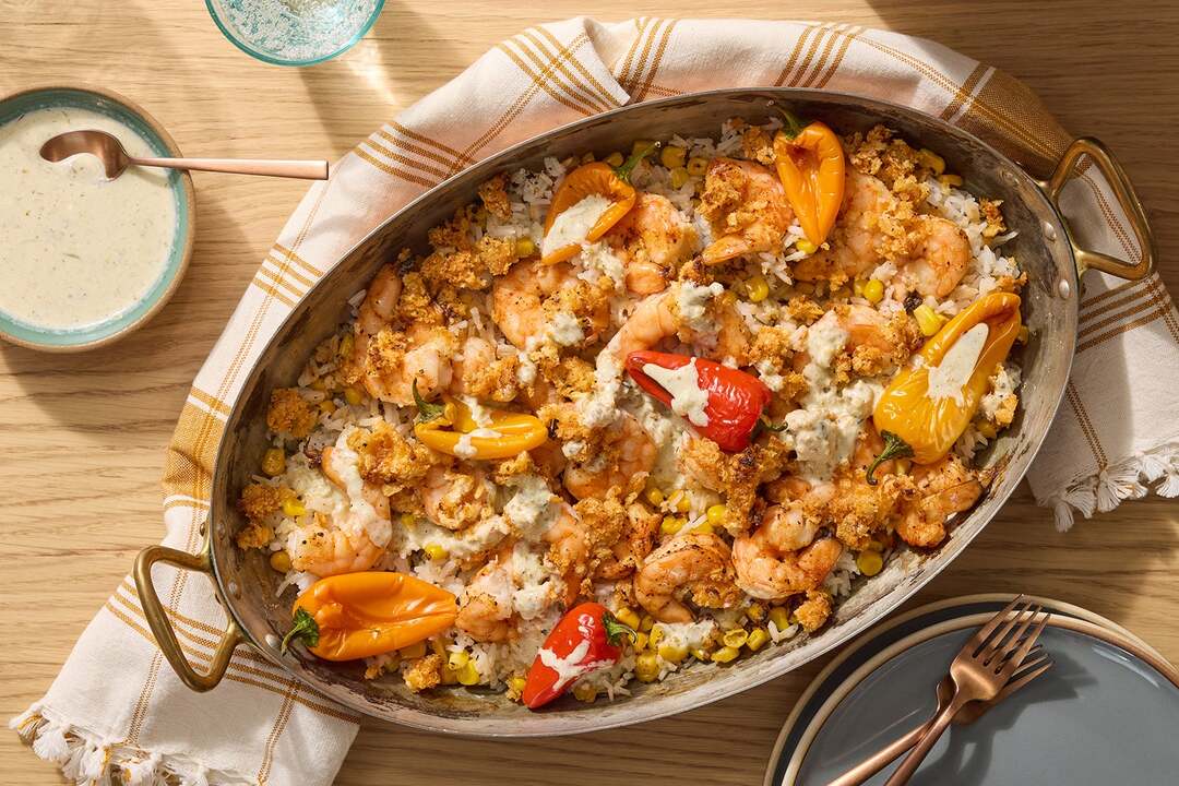 Tex-Mex Shrimp & Rice Bake