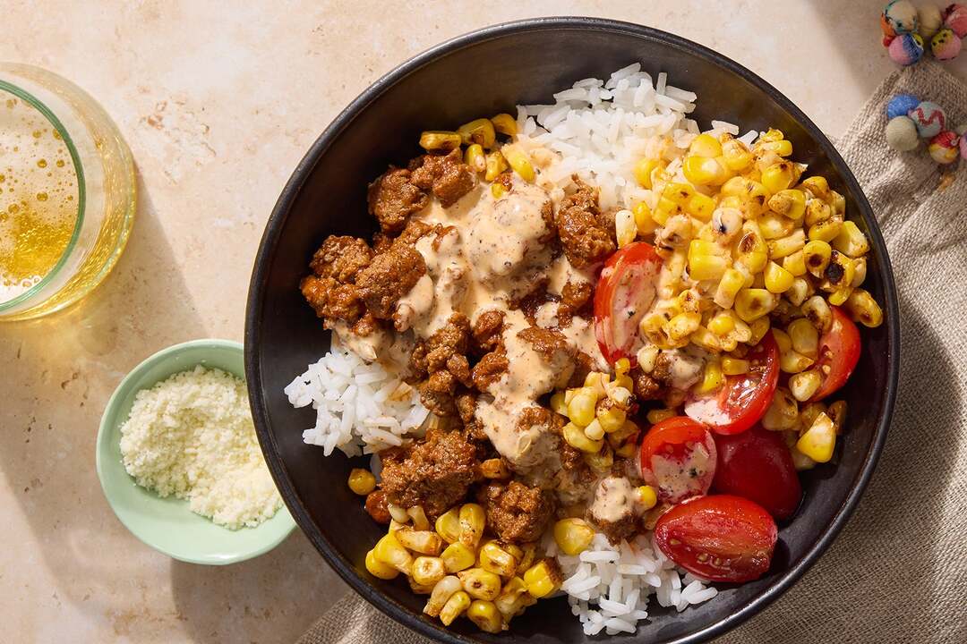Mexican-Style Beef & Rice Bowls