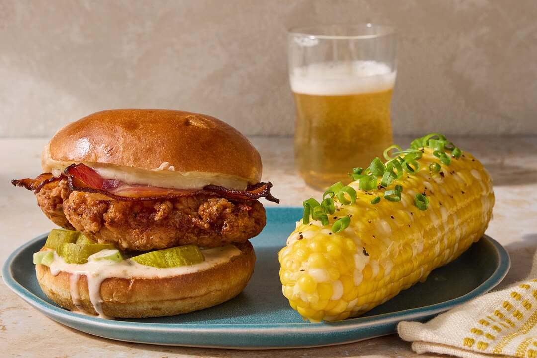 Crispy Chicken, Bacon & Ranch Sandwiches