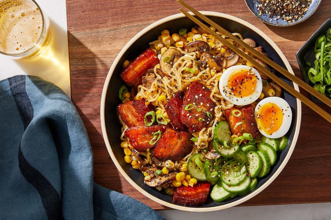 Glazed Pork Belly & Ramen Noodles