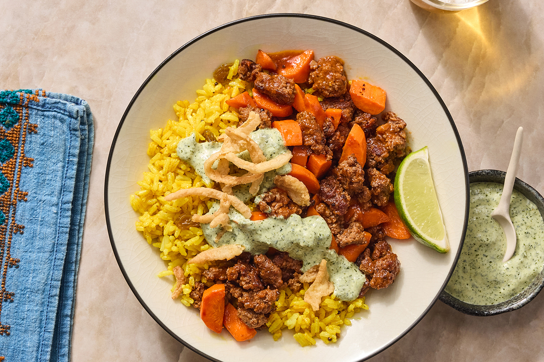 Indian Achaar Beef & Curry Spiced Rice