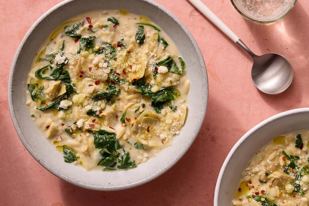 Creamy Spinach & Artichoke Soup