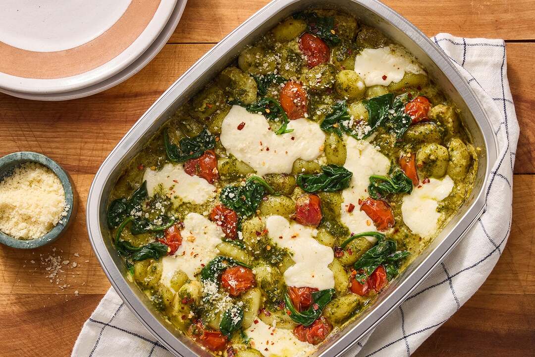 Pesto Gnocchi Bake