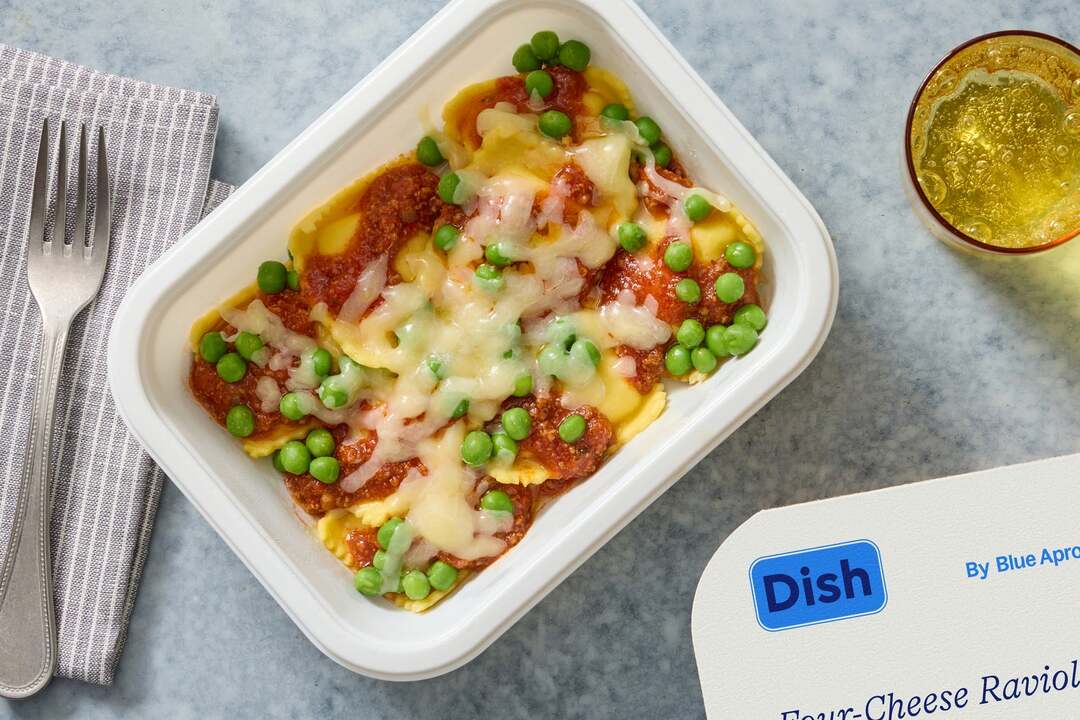 Four-Cheese Ravioli Bolognese