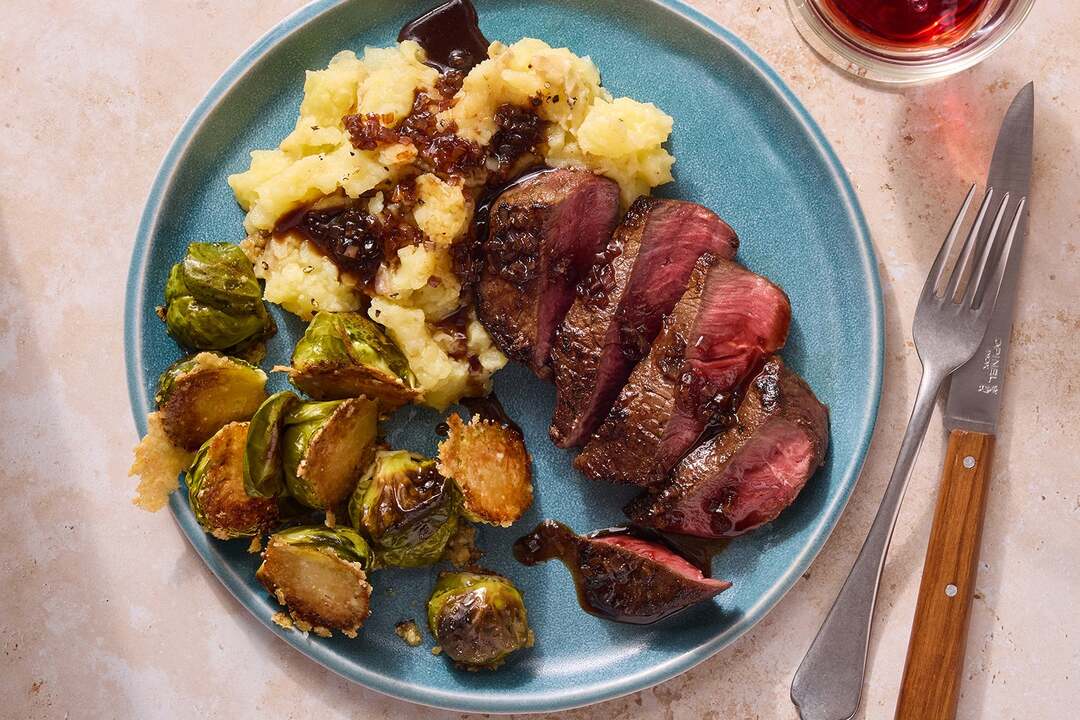 Balsamic Steaks & Truffle Mashed Potatoes