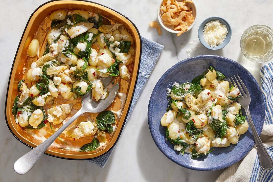 Creamy Spinach & Artichoke Gnocchi