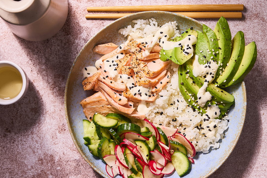 Salmon & Sushi Rice Bowls