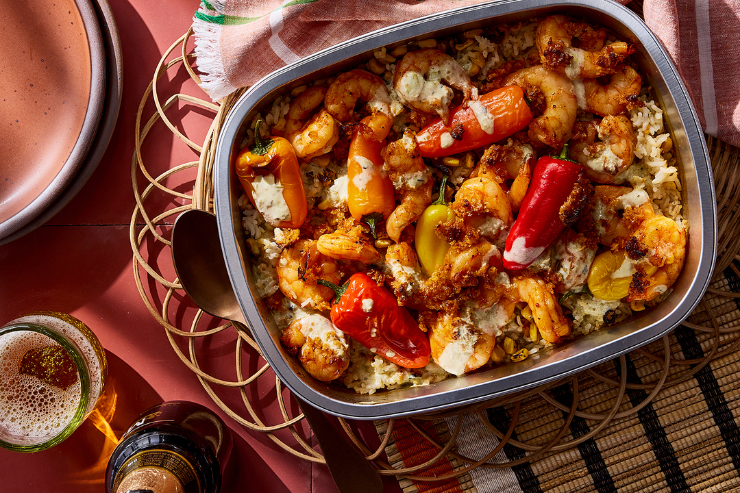 Tex-Mex Shrimp & Rice Bake