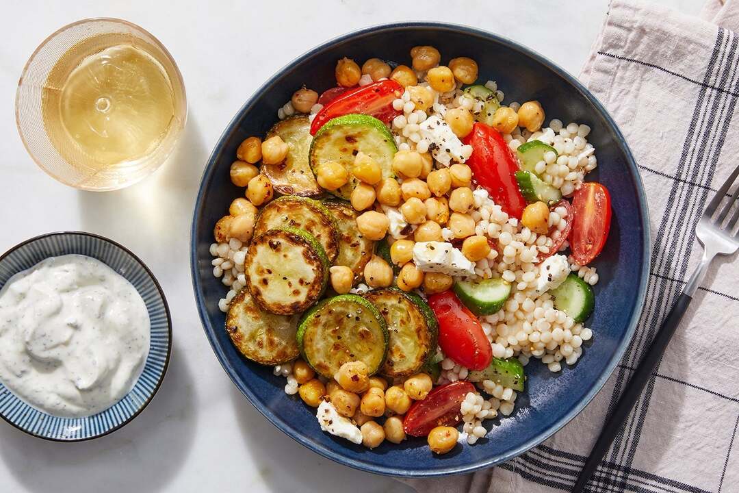 Greek-Style Chickpea & Couscous Bowl