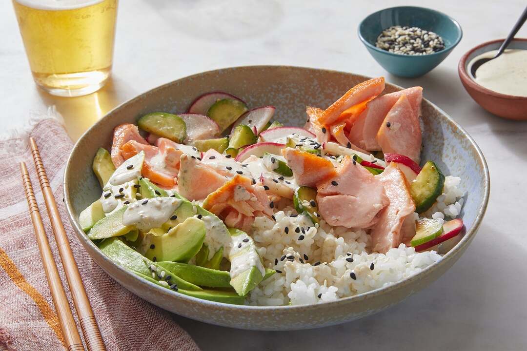 Salmon & Sushi Rice Bowls