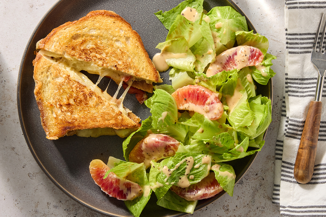 Cheddar, Gouda & Fig Jam Grilled Cheese