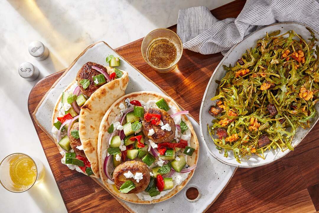 Shawarma-Spiced Lamb Pitas