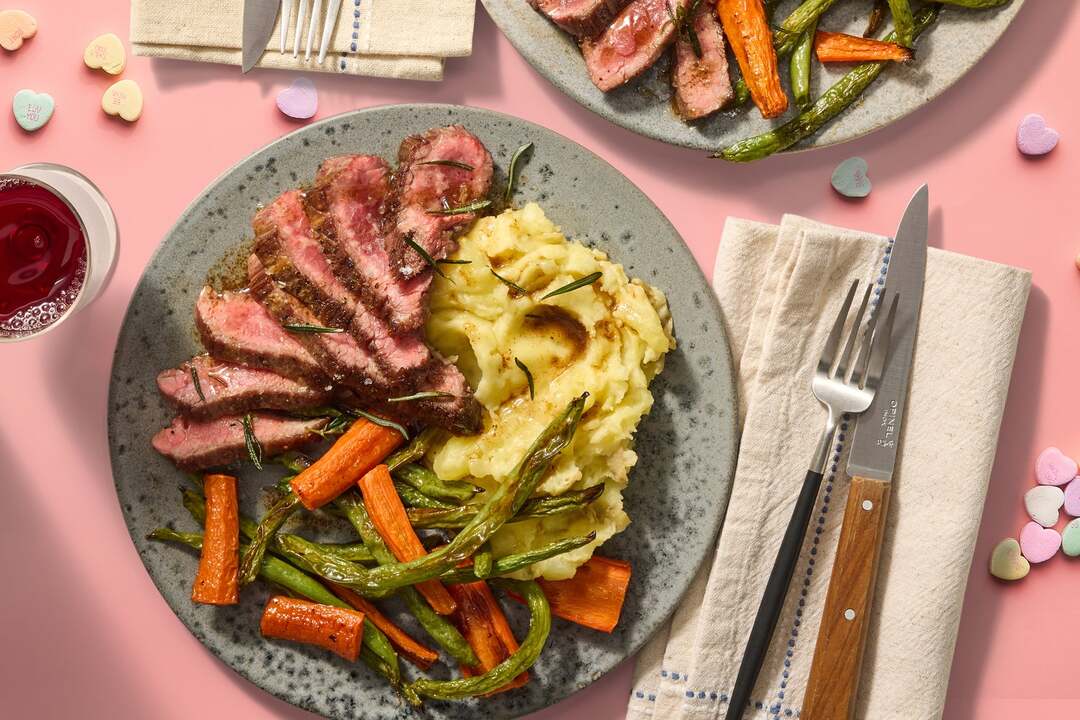 Brown Butter Steaks & Fried Rosemary