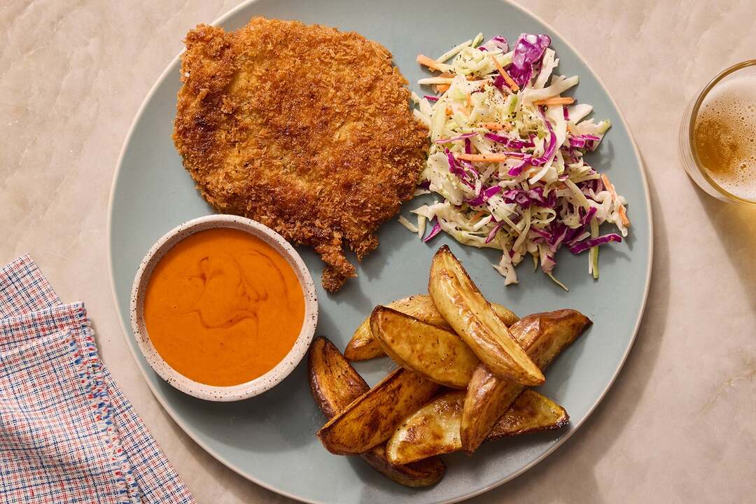 Crispy Chicken Thighs & Buffalo Sauce