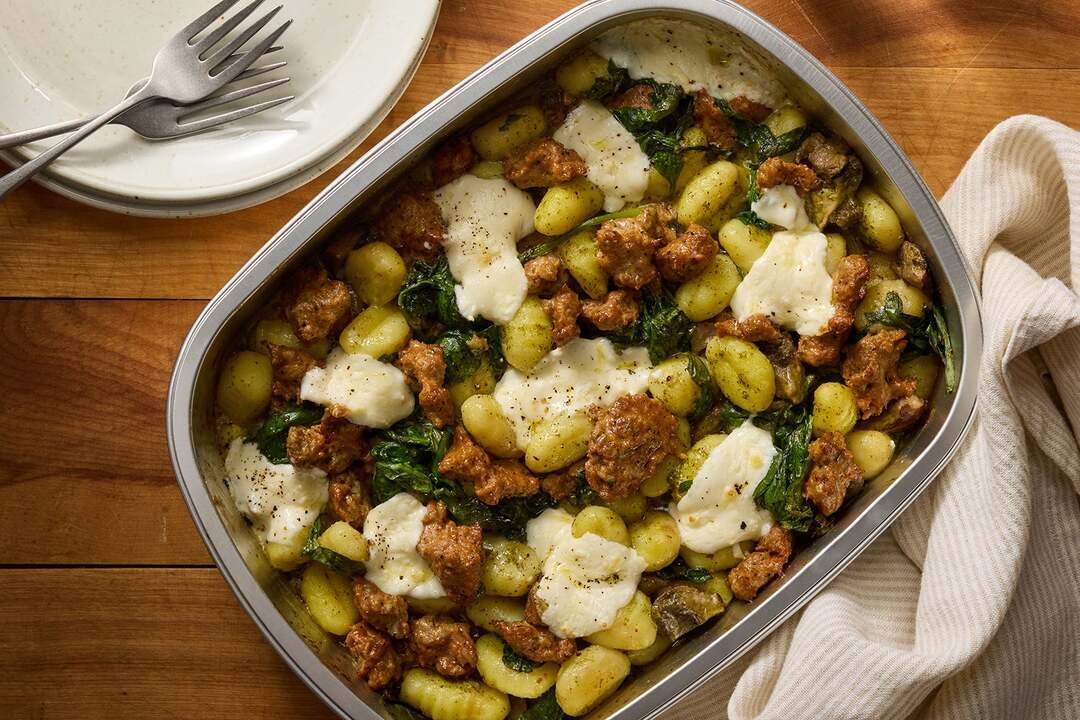 Pesto Gnocchi & Sausage