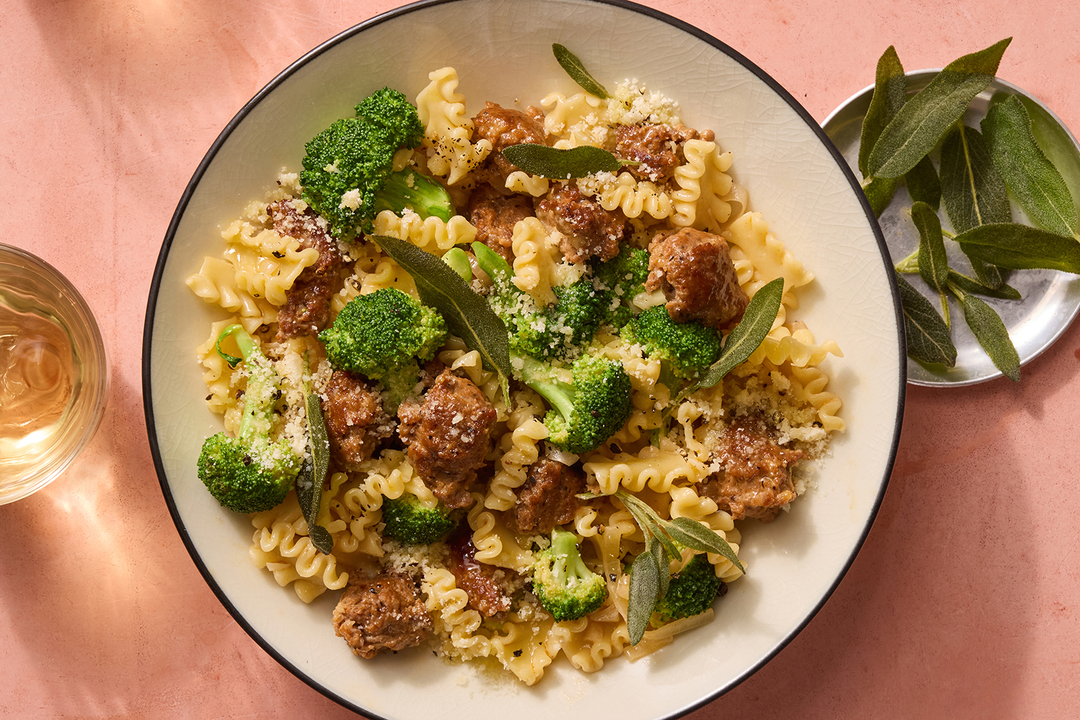 Hot Italian Sausage & Broccoli Pasta