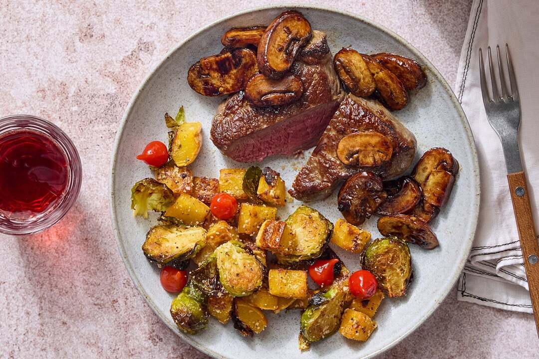 Flank Steaks & Mushroom Agrodolce