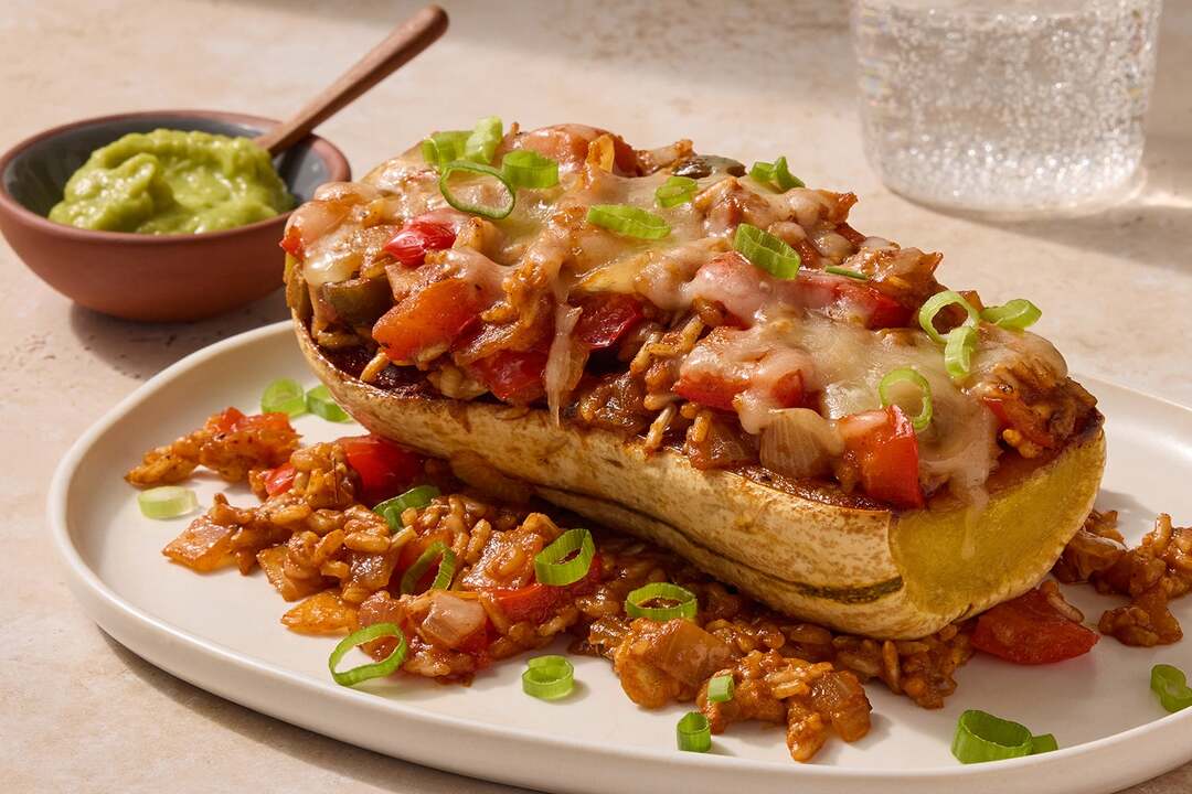 Mexican-Spiced Stuffed Squash