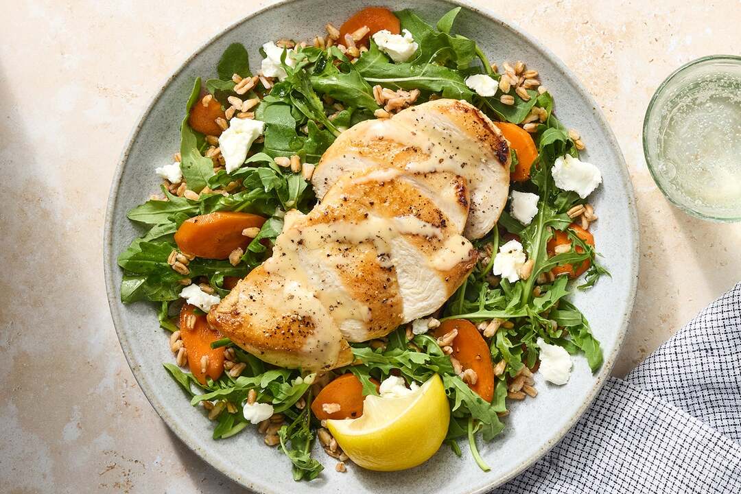 Honey Mustard Chicken & Farro Salad