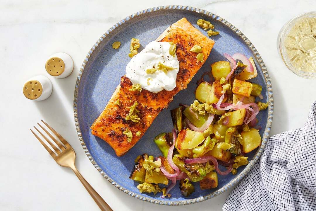 Spanish Trout & Saffron Potatoes