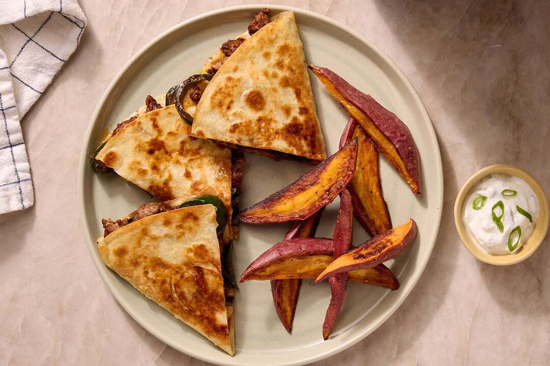 Smoky Sausage Quesadillas