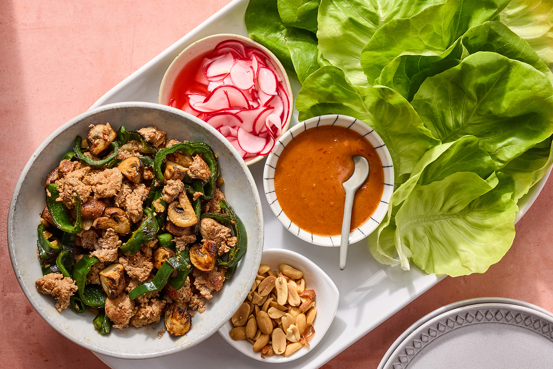 Asian Turkey Lettuce Wraps