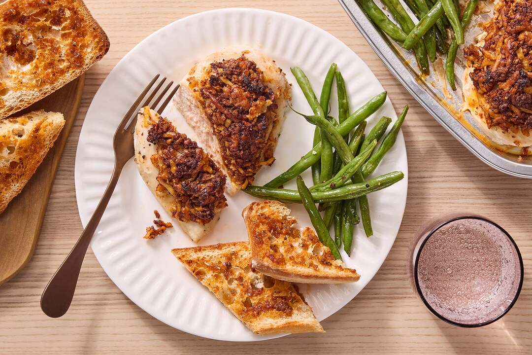 Roasted Chicken & Cheesy Ancho Chile Topping