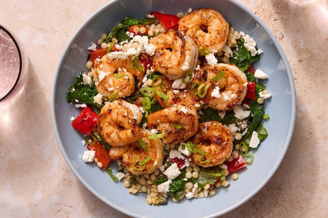 Shrimp & Veggie Couscous Bowls