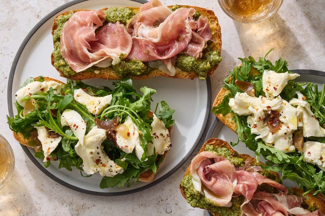 Prosciutto & Mozzarella Sandwiches