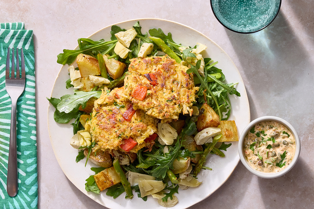 Crab Cakes & Spicy Caper Sauce