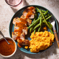 Honey-Buffalo Pork Chops