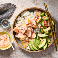 Salmon Sushi Rice Bowls