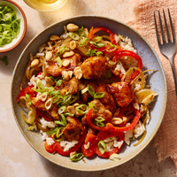 Crispy Tamarind-Honey Chicken & Rice