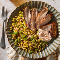 Cajun-Spiced Pork & Farro Salad