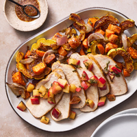Pork Roast & Apple-Sage Pan Sauce