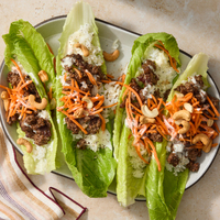 Thai-Style Curry Beef Lettuce Cups