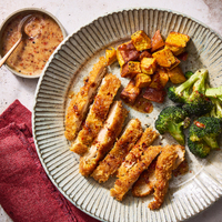 Crispy Chicken Thighs & Spicy Ponzu Mayo