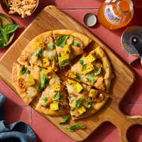 Paneer Tikka Masala Pita Pizzas