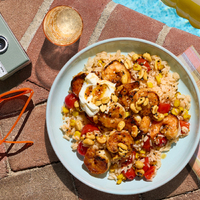 Mexican Salsa Macha Shrimp Bowls