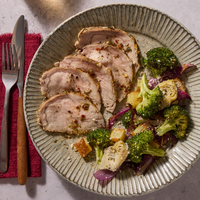 Pork Roast & Lemon Garlic Vinaigrette