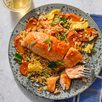 Sweet & Spicy Glazed Salmon