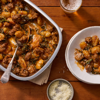 Spicy Sausage & Creamy Romesco Gnocchi