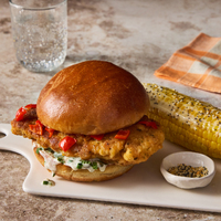 Fried Chicken & Herby Ranch Sandwiches