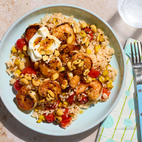 Mexican Salsa Macha Shrimp Bowls