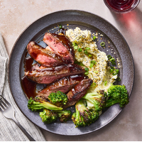 Tangy Soy-Glazed Steaks